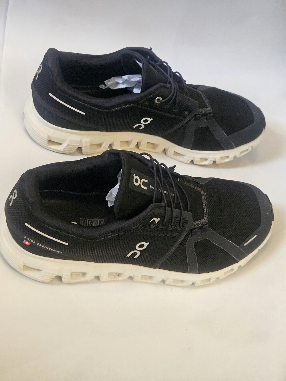 On Cloud 6 Black & White Men's Size 13 Athletic Trainers Running Shoes Sneakers